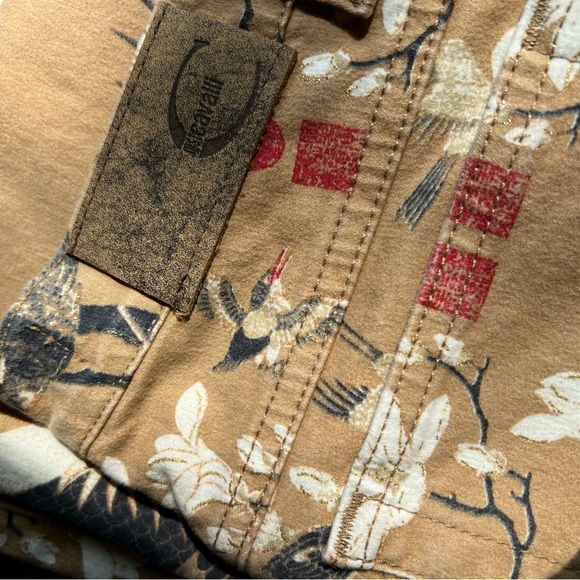 Just Cavalli Vintage Japanese Crane Print Jeans - Picture 4 of 17